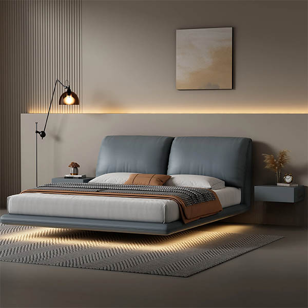 Кровать парящая с подсветкой "Мотаун"