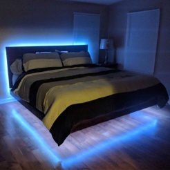 Кровать парящая с подсветкой "Миллениум"